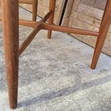 Series of 4 design Scandinavian teak chairs