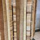 Vintage screen in straw and braided rope