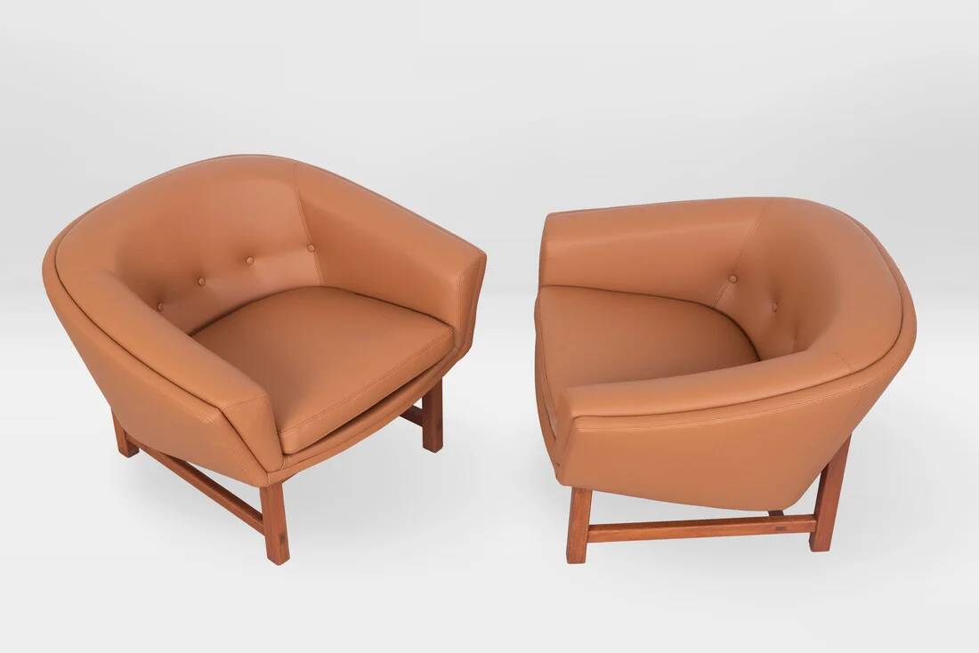 Pair of Corona lounge chairs by Lennart Bender, 1970