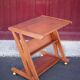 Wheeled service, wooden furniture