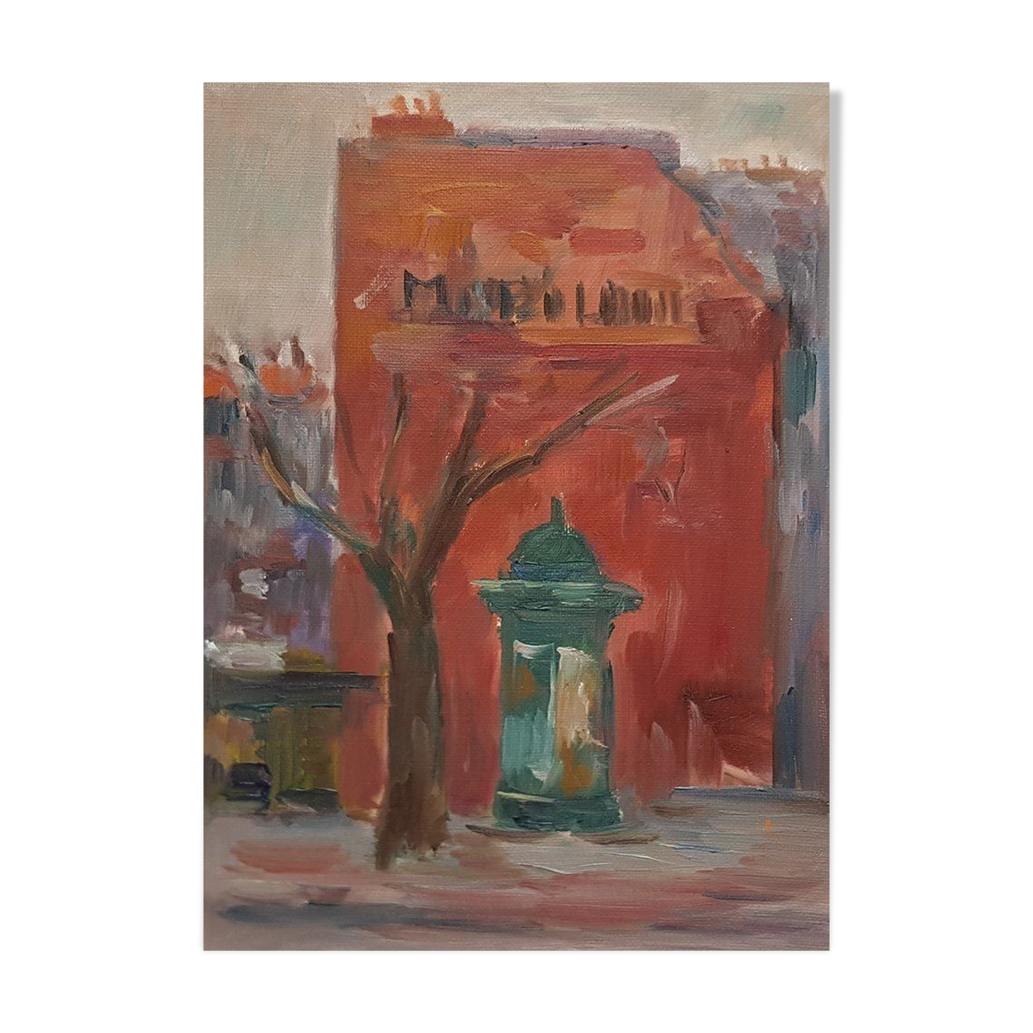 Painting by Nagao Usui "The Morris Column"