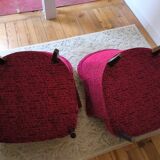 Pair of toad armchairs