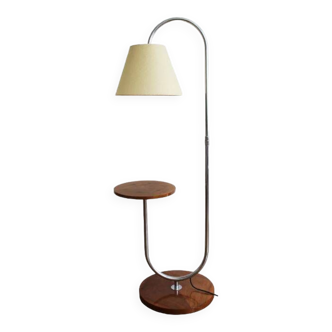 Bauhaus Chromed Floor Lamp by Robert Slezak for Slezak, 1930s