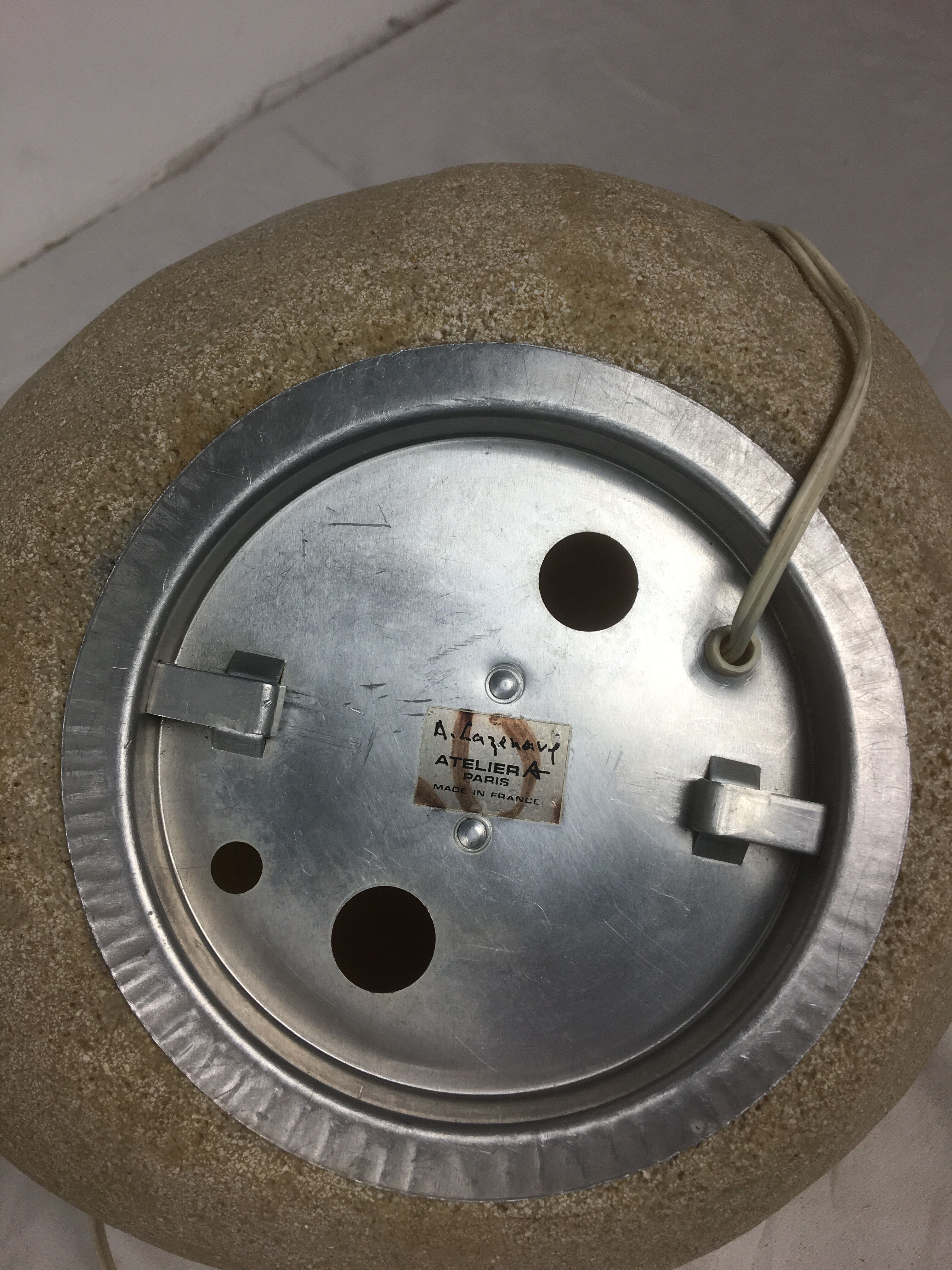 Lamp model Dora called "pebble lamp" of André Cazenave for Atelier A 1969