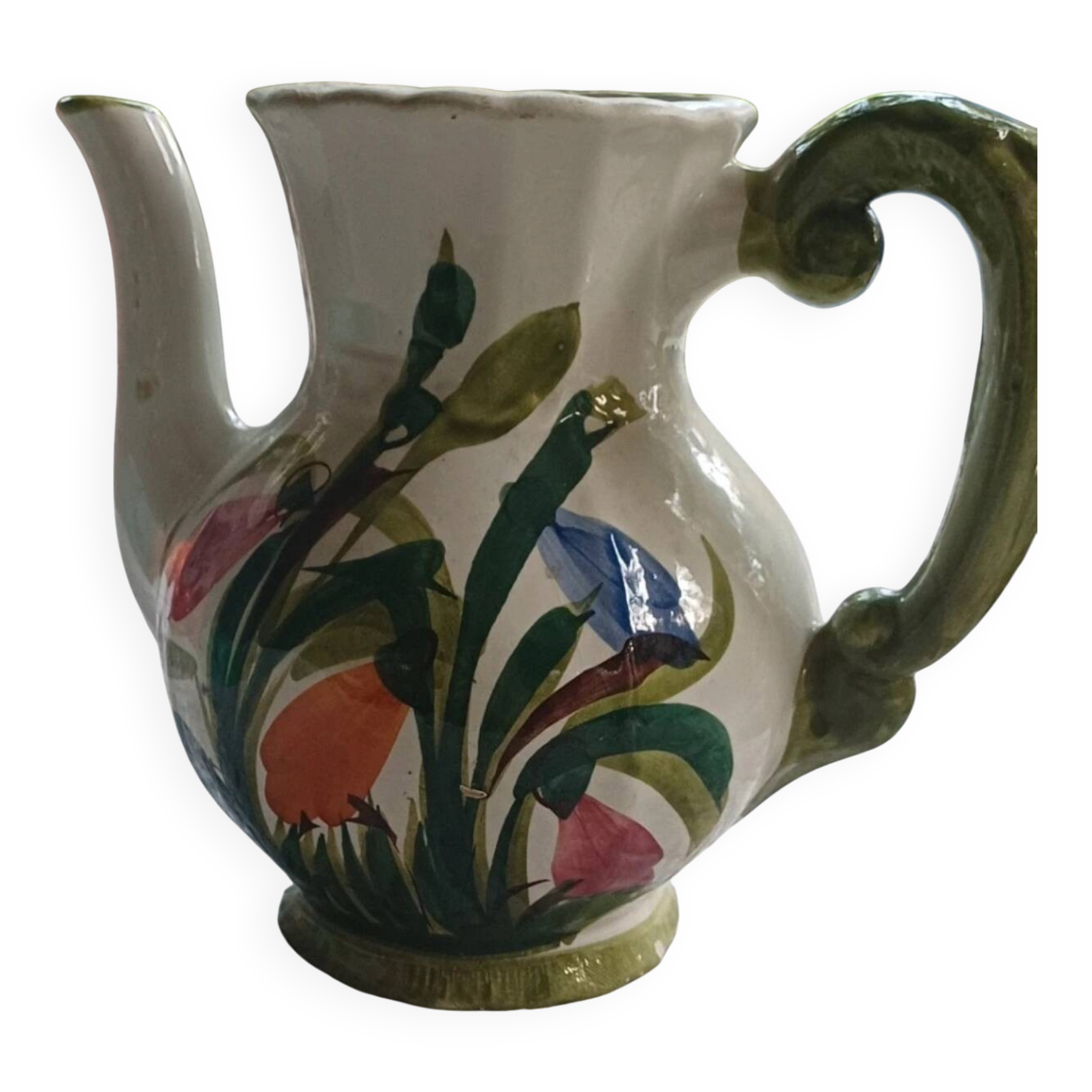 Jug / Pitcher in hand-painted ceramic - Provençal style