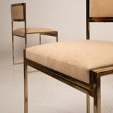 SQ-AL chairs by Willy Rizzo for Maison Willy Rizzo – brass version 1970