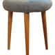 Mid century stool with original fabric