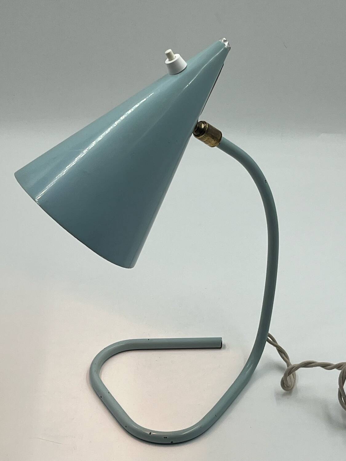 Sky blue casserole lamp