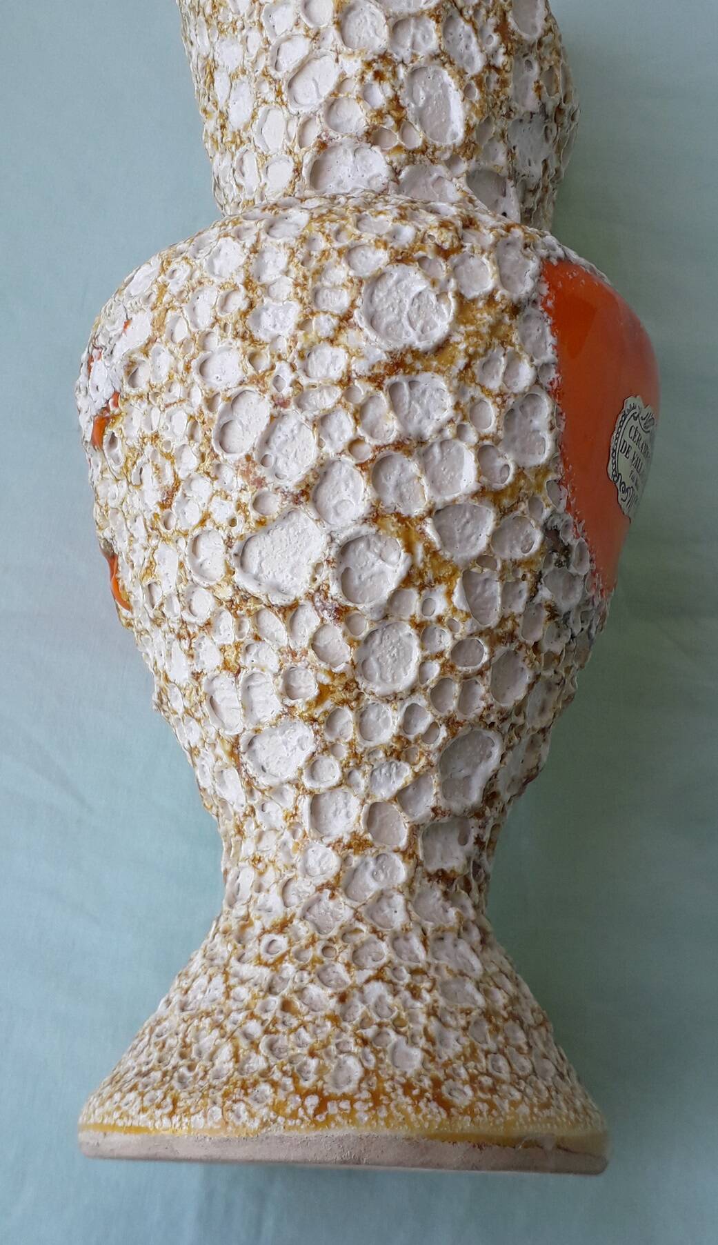 Ceramic pitcher vase