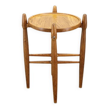 Table d'appoint danoise en chêne massif des années 1960 par Arne Basse pour Knabstrup