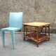 Square rattan side table 62x62