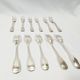 11 dessert forks Silver plated Christofle cakes 24 g vintage antique 1844 - 1935