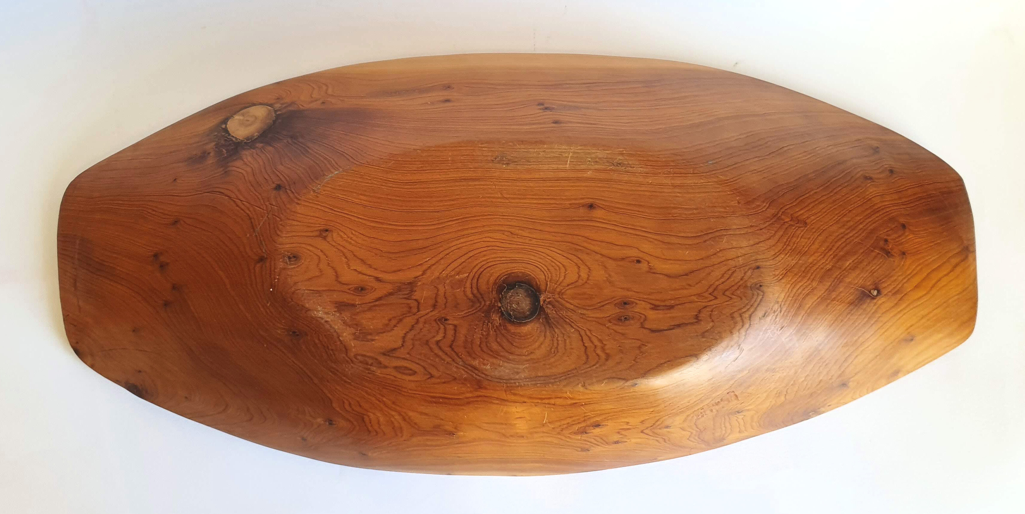 70s wooden fruit cup