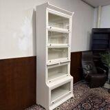 Classic English White Globe Wernicke Bookcase