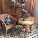Children's armchair in braided sea rush