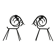 Pair of Black Metal Goat Candleholders — Gunnar Ander for Ystad-Metall, Sweden, 1960s