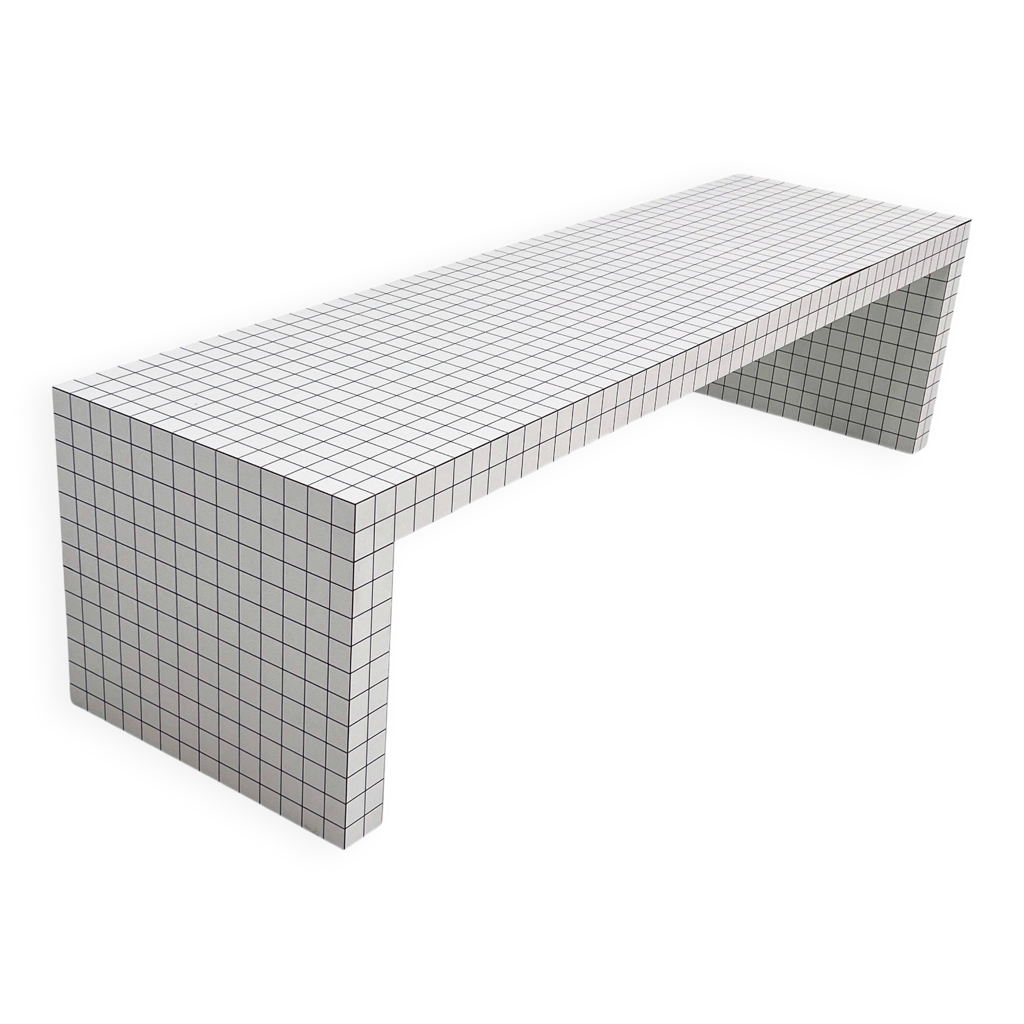 Banc, console Basse Quaderna par Superstudio pour Zanotta, 1970 | Selency