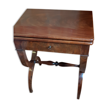 Mahogany game table