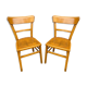 Paire de chaises bois courbé bistrot vintage