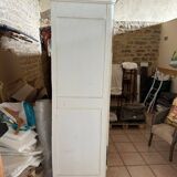 Old white patinated cabinet