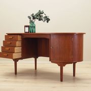 Teak desk, Danish design, 1970s, designer: H.P. Hansen, manufacturer: Rande