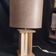 Handcrafted lamp in a contemporary style.