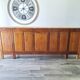 Low buffet in solid cherry wood renovated – Louis XV style – 250 cm