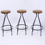 Footswith e.g. wrought iron feet and 60s vinyl seating