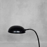 Vintage Bauhaus German Minimalist Black Metal Desk Lamp from Gebrüder Cosack Gecos, 1940s