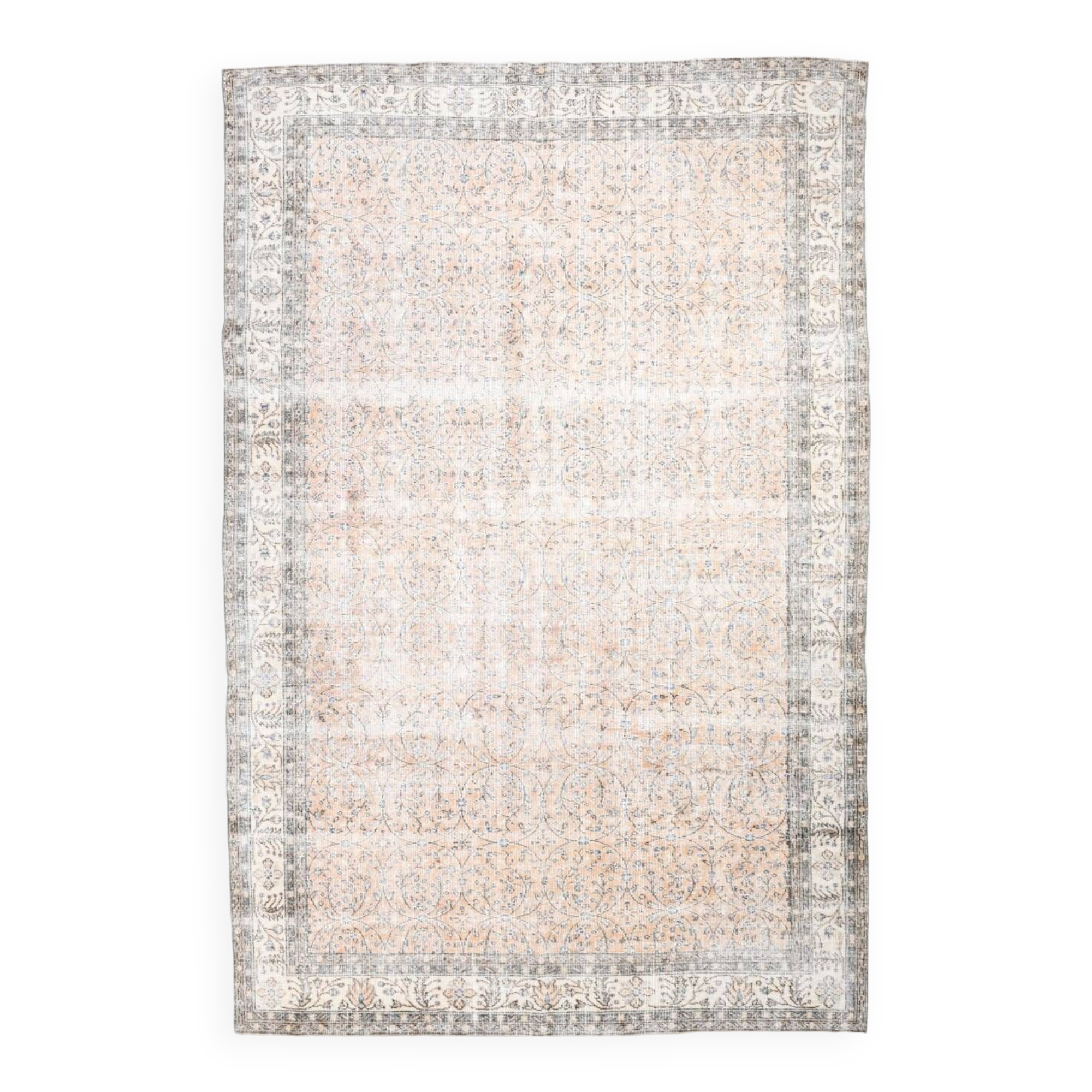 7x11 Shades Of Tan Beige Persian Rug, 220x335Cm