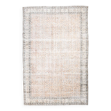 7x11 Shades Of Tan Beige Persian Rug, 220x335Cm