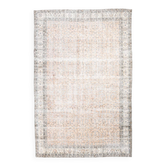 7x11 nuances de tan beige tapis persan, 220x335cm