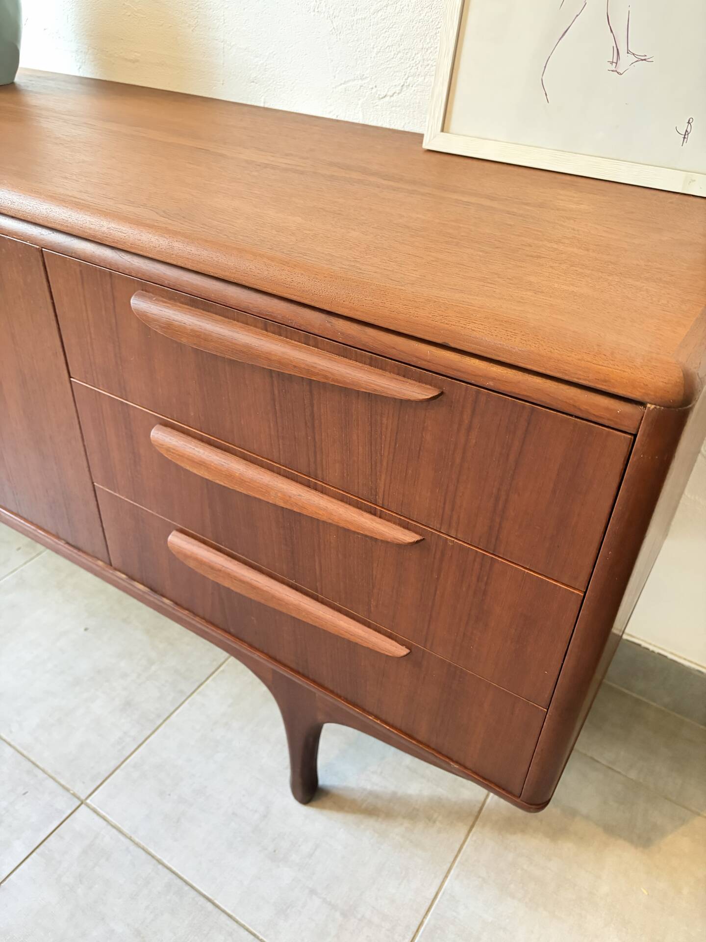Vintage teak enfilade from the 1960s.