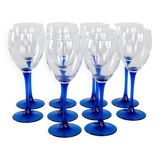 Set of wine glasses, Danish design, 1970s, manufactured in Denmark