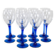 Set of wine glasses, Danish design, 1970s, manufactured in Denmark