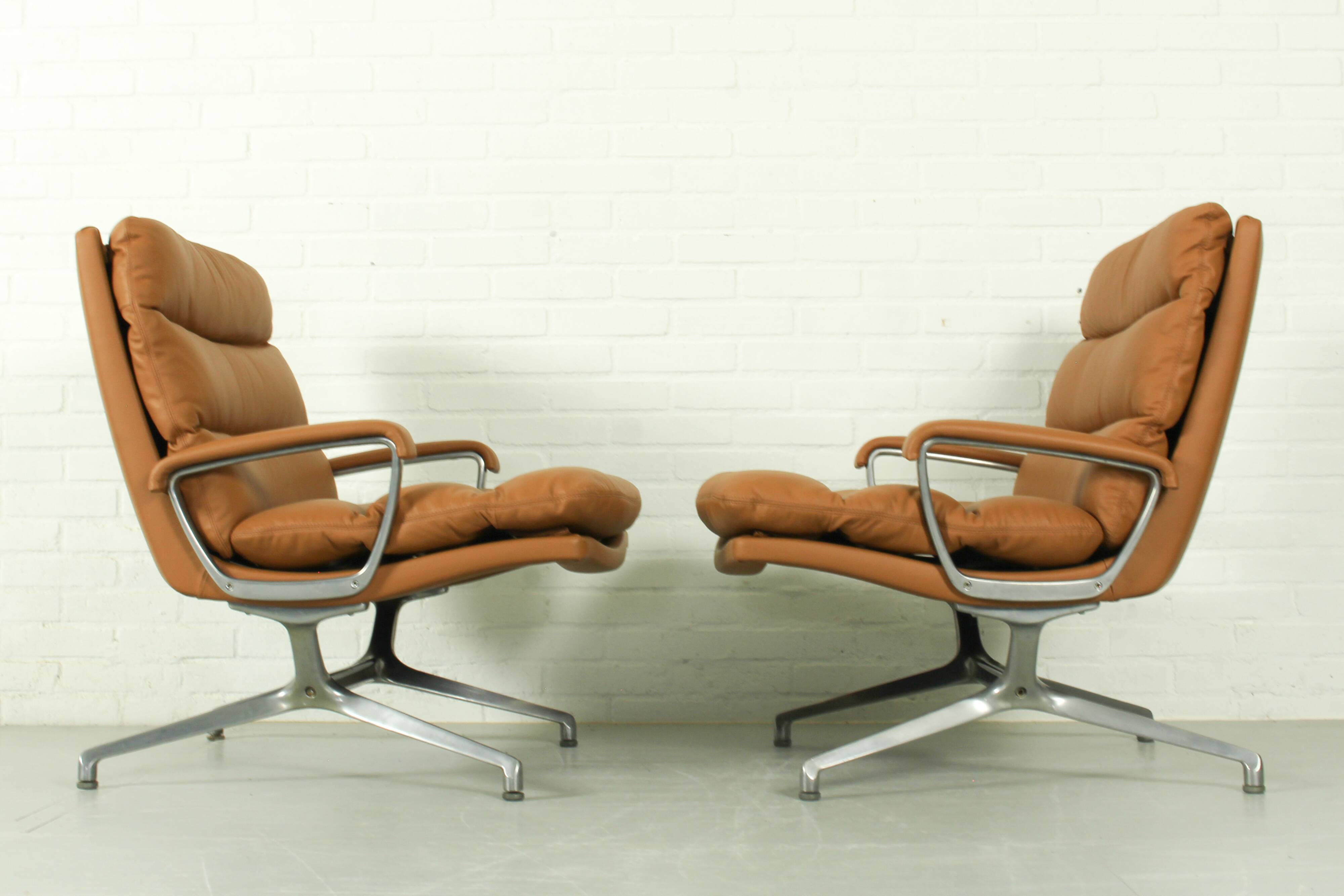 Set of 2 Paul Tuttle Lounge Chair 'Gamma' for Strässle, 1970s