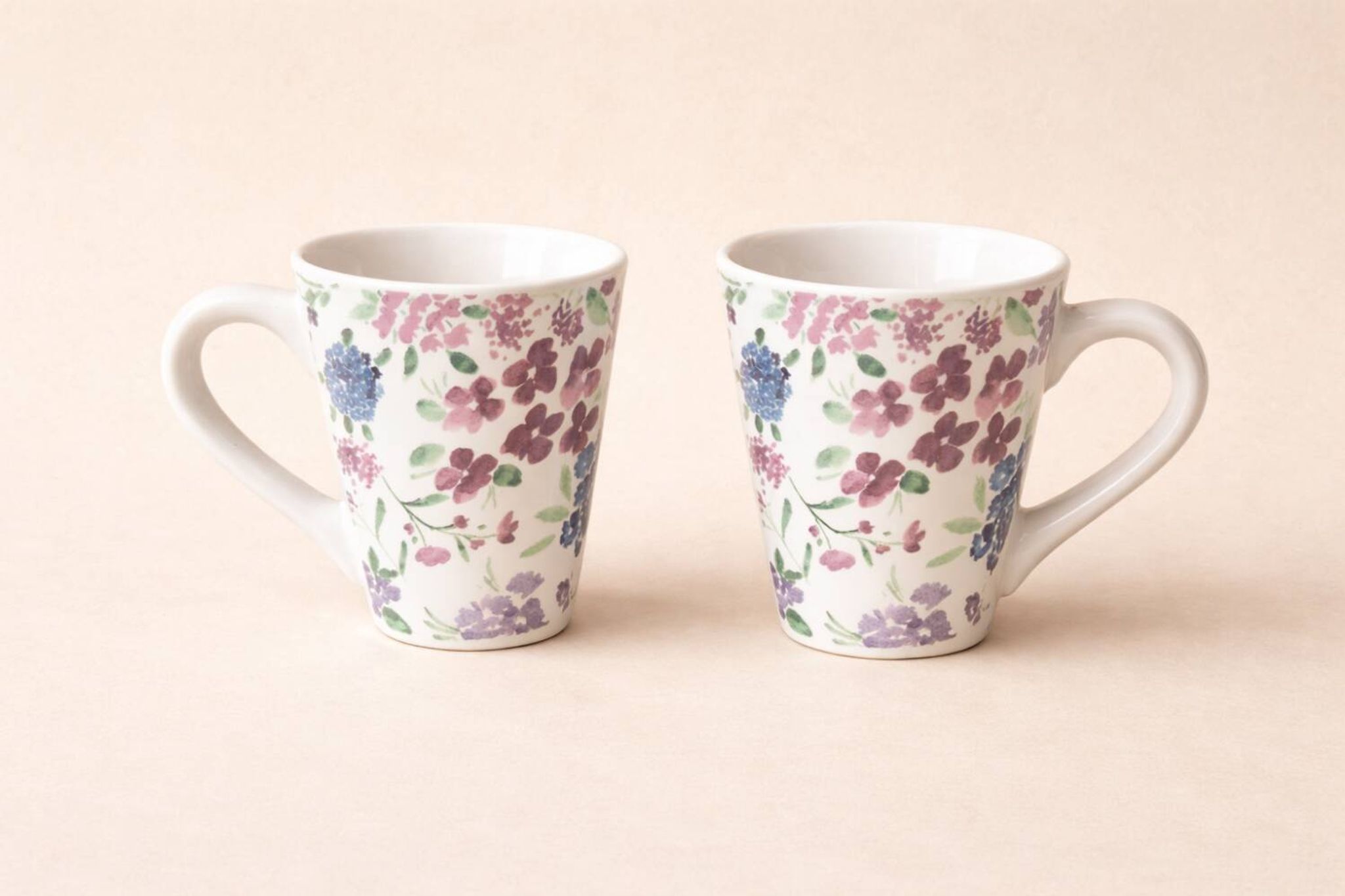 Pair of floral mugs – Country house spirit – New