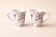 Paire de tasses fleuries – Esprit maison de campagne – Neuves