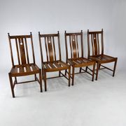 Ensemble de 4 chaises de salle à manger en chêne par Ercol, 1980s