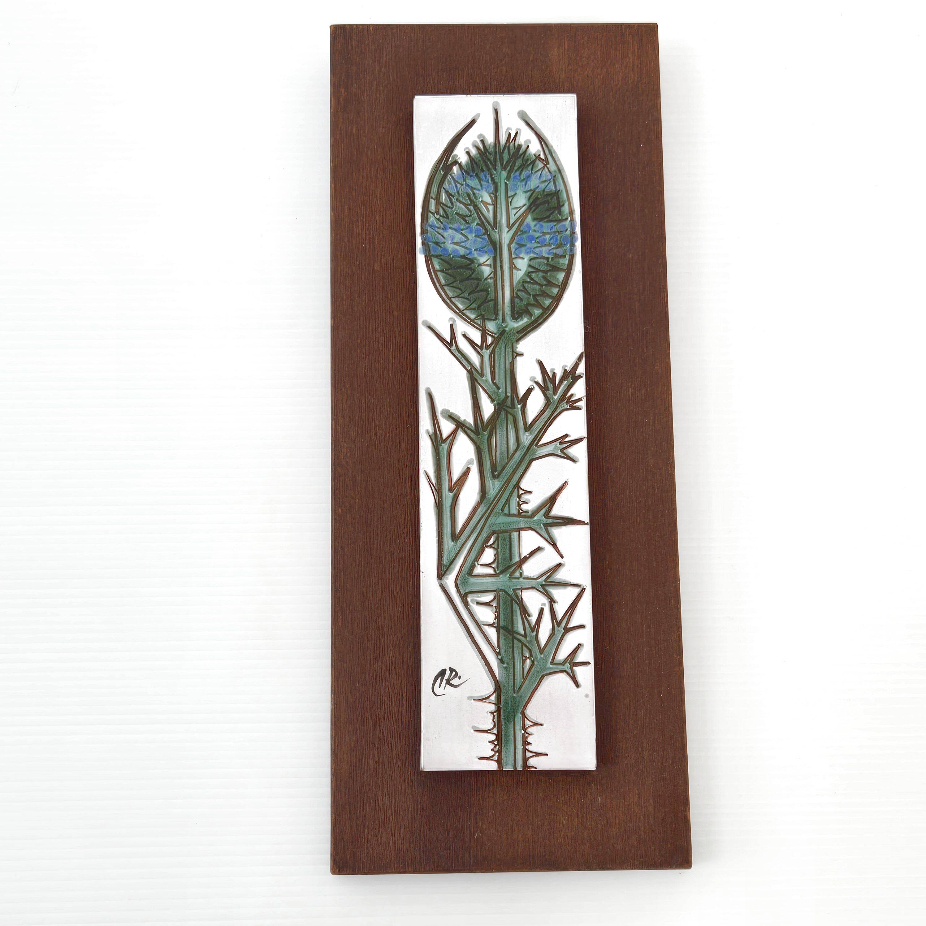 Vintage 1960s thistle wall decor