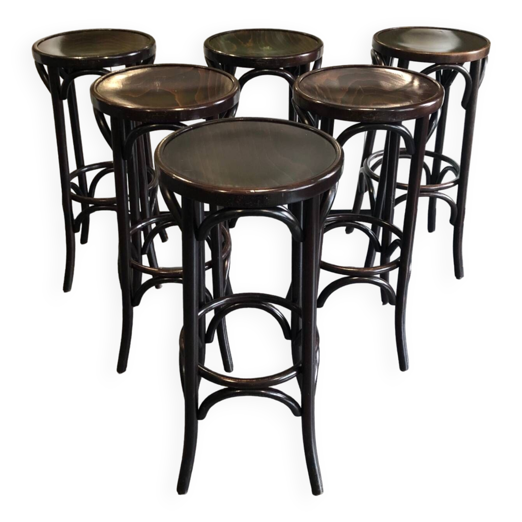 Series of 6 bistro stools