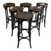 Series of 6 bistro stools