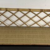 Vintage rattan wall shelf