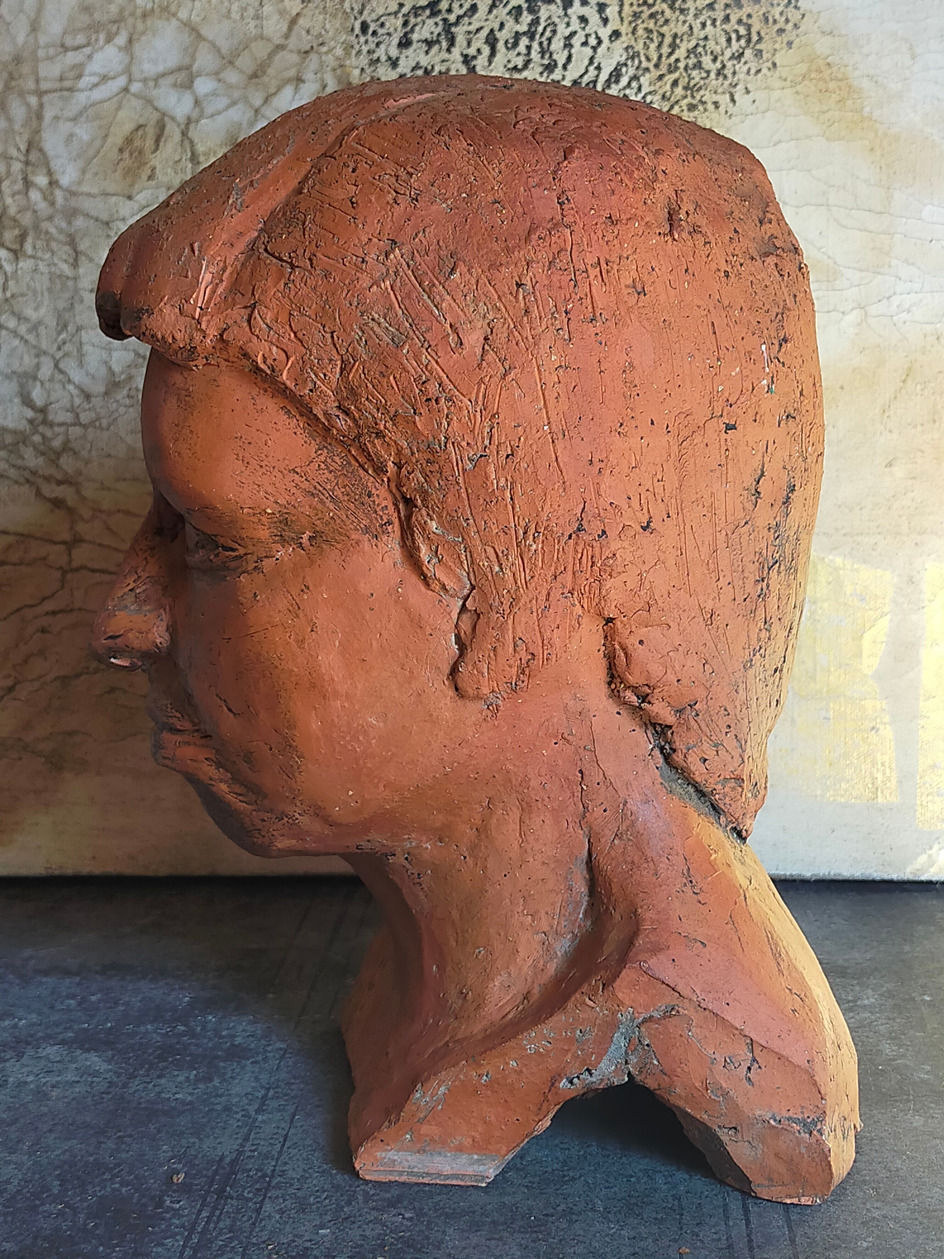 Young man's head original artist modeling