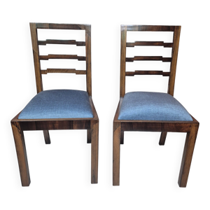 paire de chaises en acajou - 1930