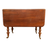 Folding and extendable mahogany table