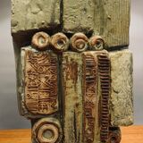 1960s Bernard Rooke Abstract Pottery Ceramic Table Lamp