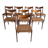 Set of 8 chairs - A. Wahl Iversen - Glyngøre Stolefabrik - 1960
