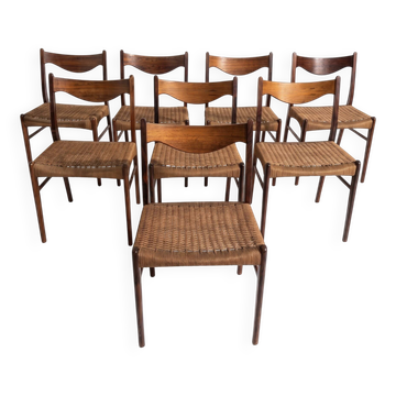 Set of 8 chairs - A. Wahl Iversen - Glyngøre Stolefabrik - 1960