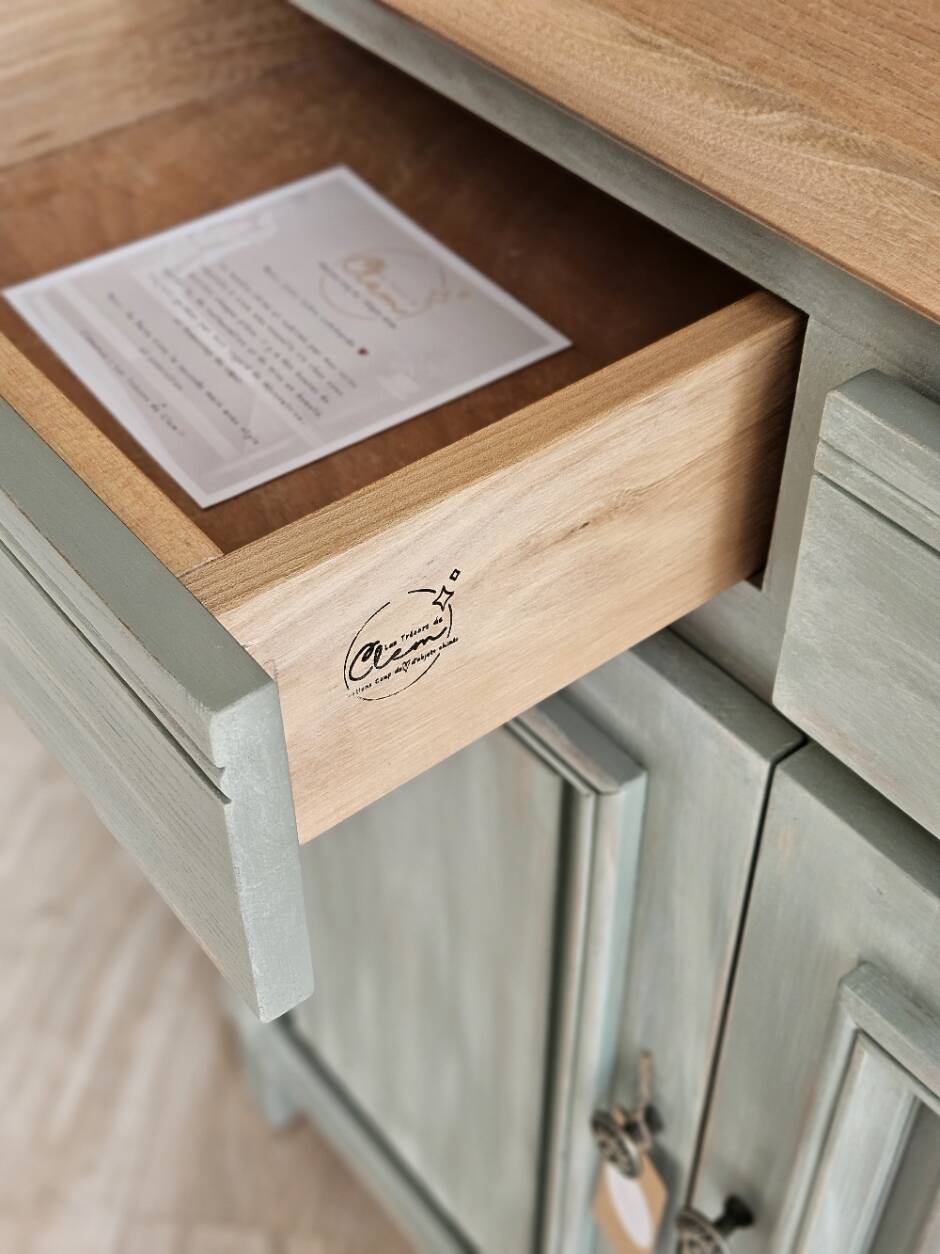 Renovated and distressed Parisian sideboard | Lucien